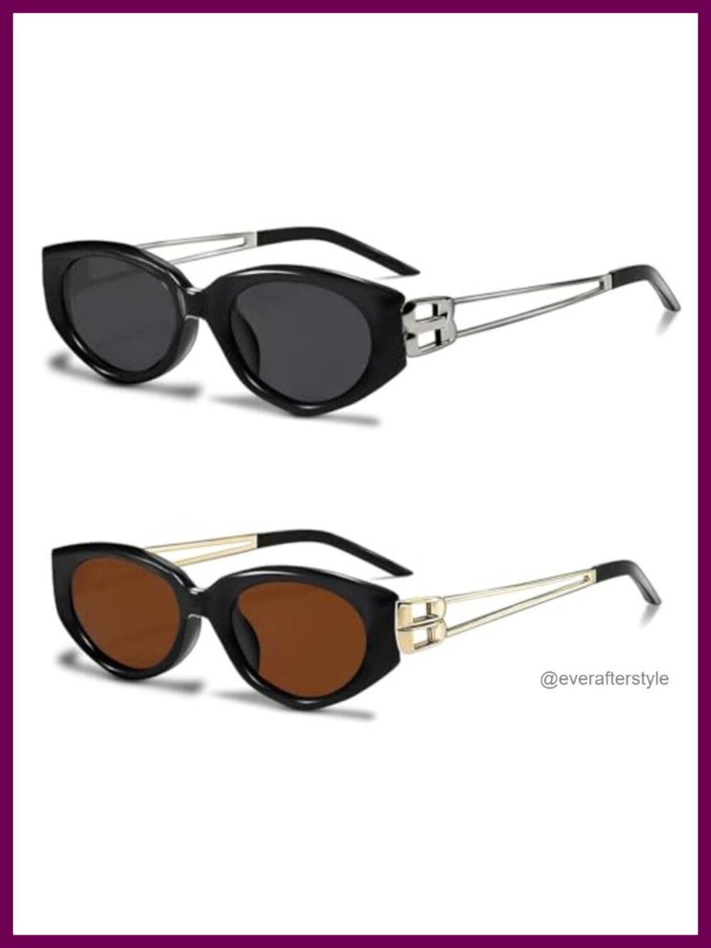 Y2K Retro Narrow Cat Eye Sunglasses UV Protection Unisex